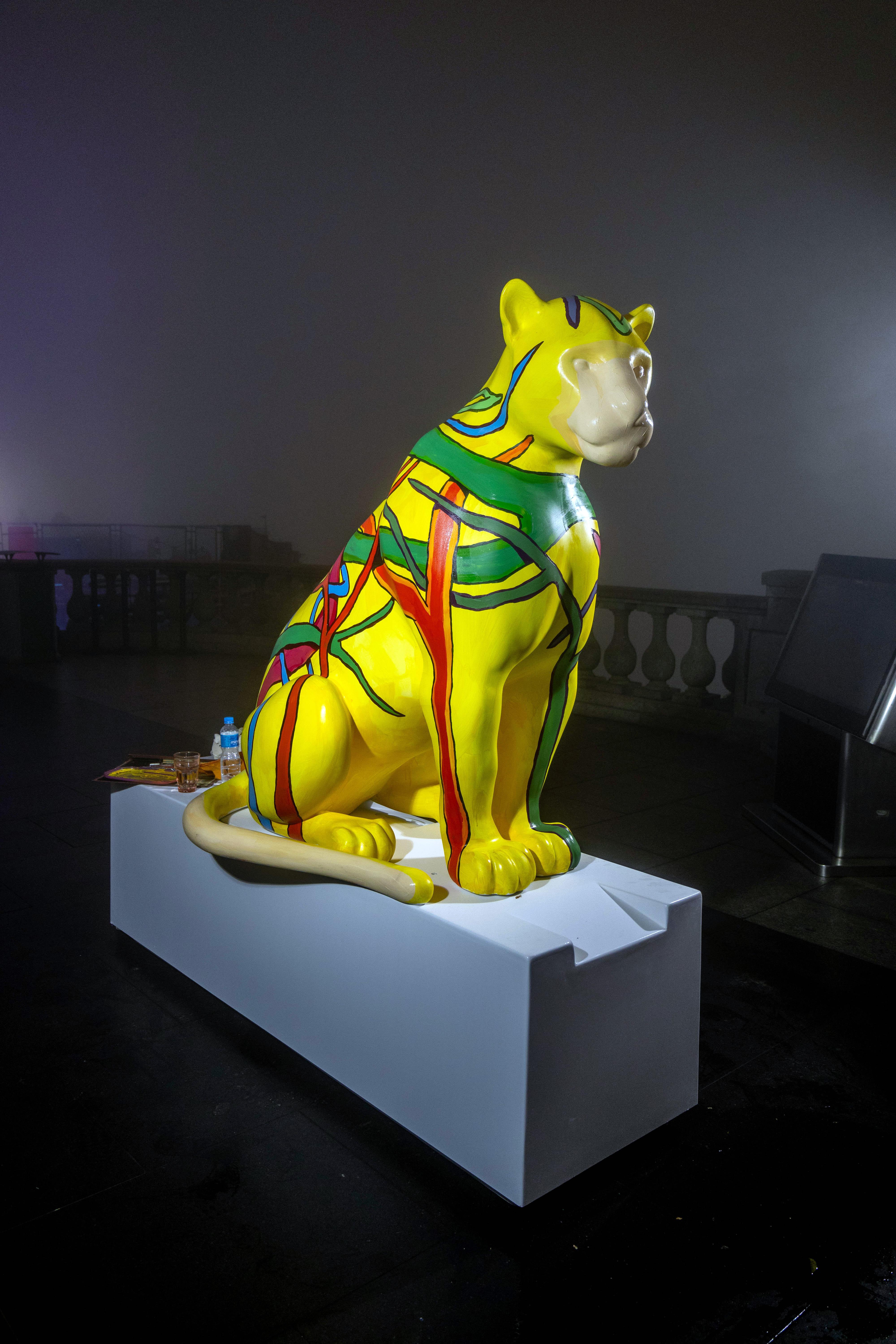 Onça-pintada da “JAGUAR PARADE” que vai para a França chega ao Santuário Cristo Redentor nessa quarta-feira