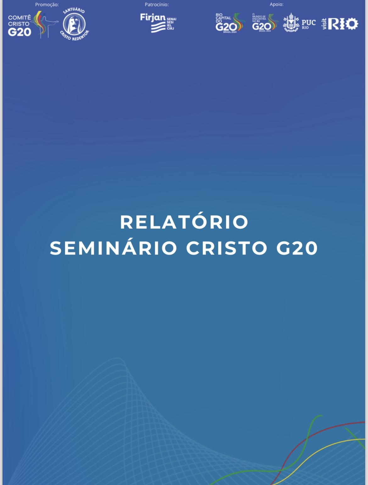 Relatório Seminário Cristo G20
