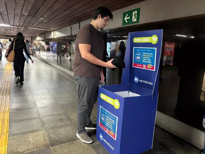 Últimas semanas da Campanha do Agasalho no MetrôRio