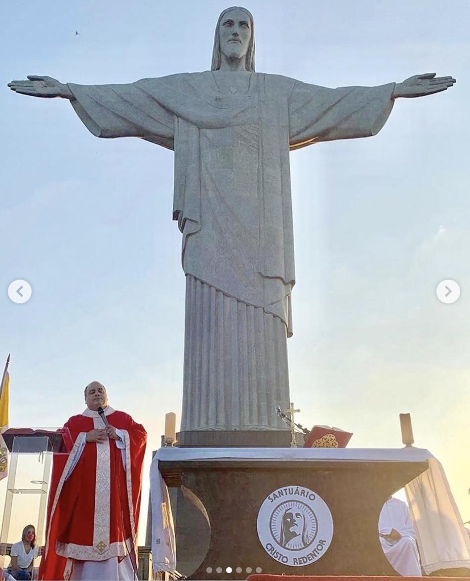 Tarde de oração, samba e solidariedade em honra a São Jorge no Cristo Redentor